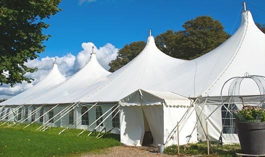 multiple portable restrooms for large-scale outdoor events, ensuring availability for all guests in Chaska, MN